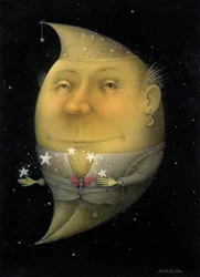 Jonglierender Halbmond