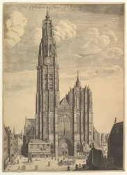 Kathedrale von Antwerpen (Ansicht des Turms der Kathedralkirche)