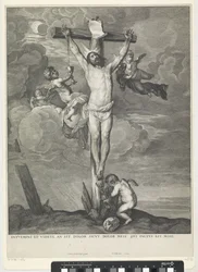 Christus am Kreuz mit Engeln