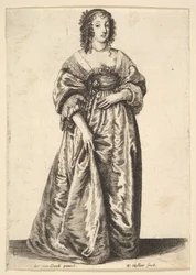 Figur einer stehenden Dame, 1625-77