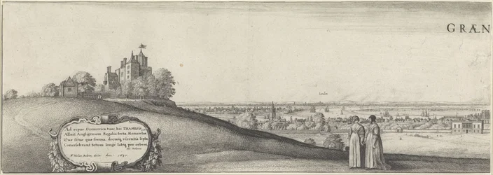 Ansicht von Greenwich (linke Platte)