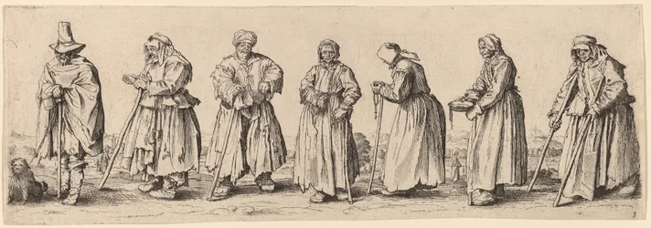 Bettler Männer und Frauen