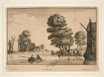 Auf der Maas [Flussansicht]