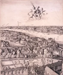 Panoramablick auf London, ca. 1670