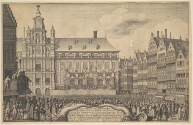 Proklamation des Vertrags von Münster, 1648