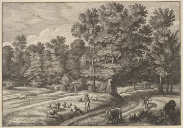Hirten in einem Wald, 1648-50