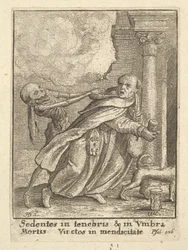Der Mönch, aus dem Totentanz, 1651