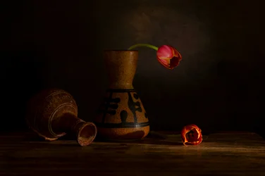 Stimmungsvolles Tulpenstillleben