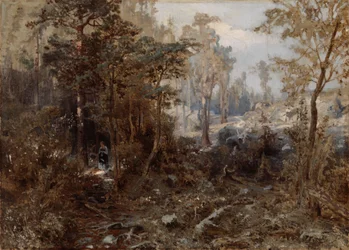 Waldlandschaft bei Näsijärvi; unvollendet