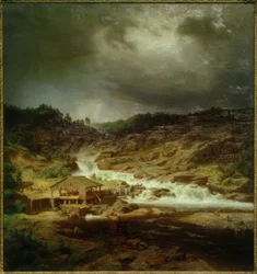 Der Kyrö Wasserfall