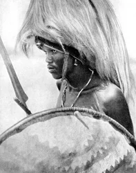 Ein Masai-Krieger, Afrika, 1936