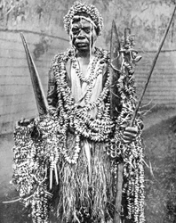Ein Hexendoktor, Uganda, Afrika, 1936