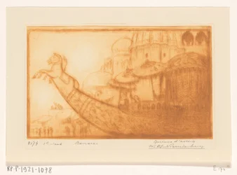 Vergnügungsboot des Maharadschas von Benares auf dem Ganges