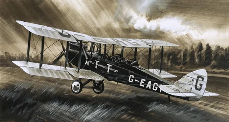 Eine De Havilland DH98 von Aircraft Transport & Travel Ltd.