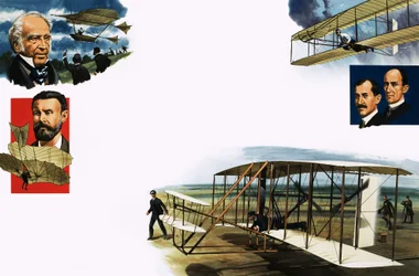 Montage von Flugpionieren