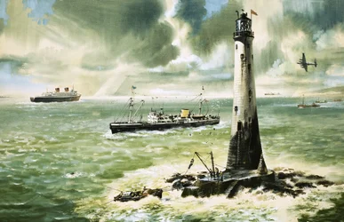 Wolf Rock Leuchtturm am Land