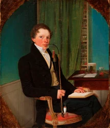 Porträt des Anatomen Henrik Carl Bang Bendz. Der Bruder des Künstlers