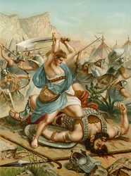 David tötet Goliath
