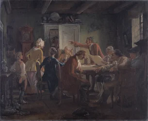 Collegium Politicum. Aus Ludvig Holbergs "The Political Tinker", Akt I, Szene 2