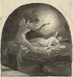 Psyche und der schlafende Amor