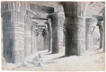 Portikus von Esuch, Ägypten, 1822
