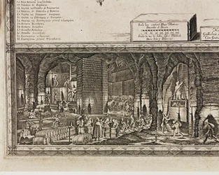 Die Salzminen von Wieliczka bei Krakau erzeugten etwa ein Drittel des Einkommens der polnischen Könige (Gravur)