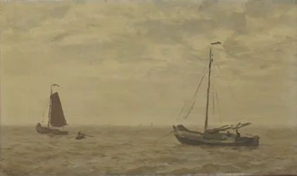 Meeresansicht mit Fischerbooten