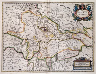 Herzogtum Mantua, Karte von Willem Blaeu, Italien