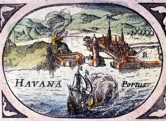 Havanna, basierend auf dem Atlas von William Blaeu