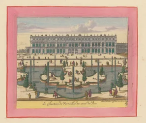 Ansicht des Schlosses Versailles von der Park- und Gartenseite