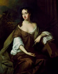 Eine Dame als St. Katharina