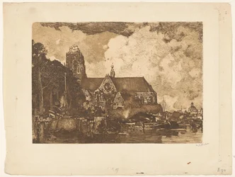 Ansicht der Grote Kerk in Dordrecht