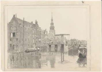 Stadtansicht mit dem Montelbaanstoren
