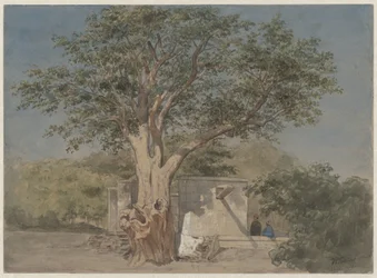 Hütte unter Baum in Kairo