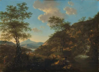Italienische Landschaft mit Zeichner