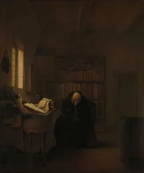 Ein Gelehrter in seinem Arbeitszimmer