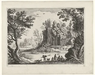 Gebäude an einem Fluss