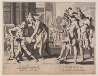 Kambyses befiehlt das Häuten, Tafel 6 aus Throne der Gerechtigkeit (Thronus Iustitiae)