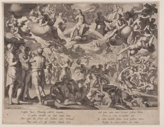 Jüngstes Gericht, Platte 13 aus Thronen der Gerechtigkeit (Thronus Iustitiae)