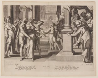 Susanna vor Daniel, Platte 3 aus Throne der Gerechtigkeit (Thronus Iustitiae)