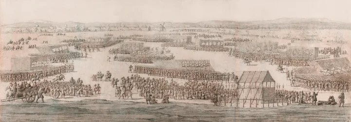 Eine große Parade auf Hounslow Heath
