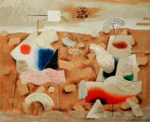 Metaphysische Landschaft (Ocker)