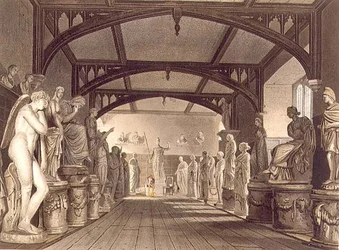 Die Statuengalerie, Illustration aus der 