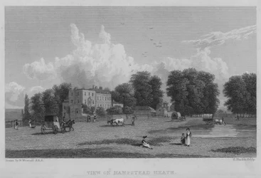 Blick auf Hampstead Heath (Stich)