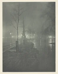 Nasse Nacht, Columbus Circle, New York