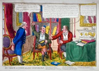 Humbug oder heraldische Ehren, ca. 1790