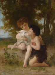 Kinder mit dem Lamm