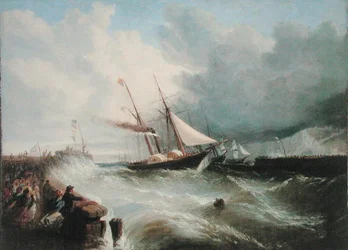 Die Ankunft von Prinz Albert in Dover auf dem Weg nach London zu seiner Hochzeit mit Königin Victoria im Jahr 1840
