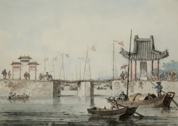Chinesische Hafenszene