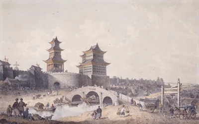 Pringze Männer, das Westtor von Peking